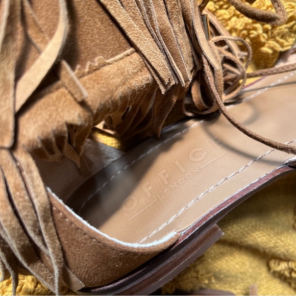 Suede fringe boho sandals - Picture 5 of 7